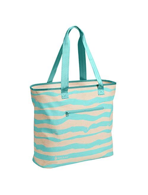 Skog A Kust Skog å Kust ToteSak Waterproof Tote Beach Bag with Airtight Zipper