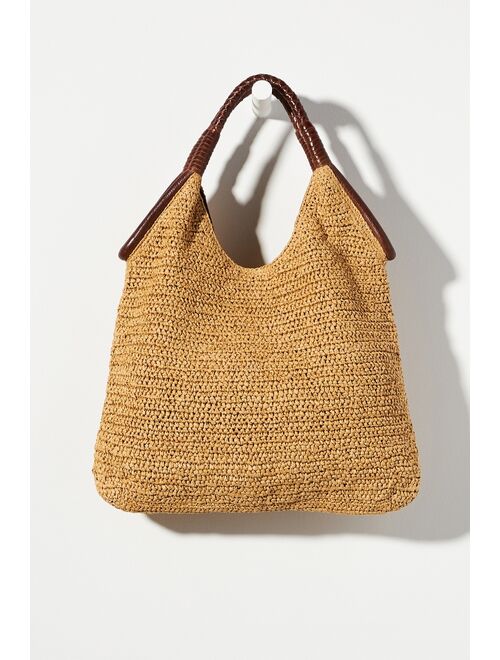 Anthropologie Raffia Tote Bag