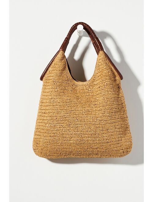 Anthropologie Raffia Tote Bag