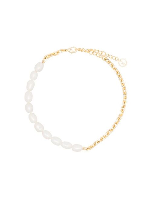 Anissa Kermiche pearl chain anklet