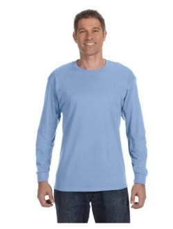 Mens Tagless 100% Cotton Long Sleeve T-Shirt