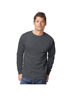 Mens Tagless 100% Cotton Long Sleeve T-Shirt