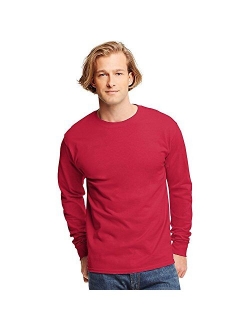 Mens Tagless 100% Cotton Long Sleeve T-Shirt