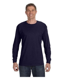 Mens Tagless 100% Cotton Long Sleeve T-Shirt