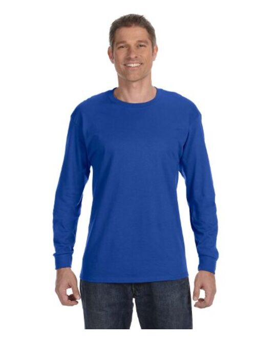 Hanes Mens Tagless 100% Cotton Long Sleeve T-Shirt