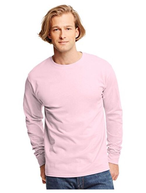 Hanes Mens Tagless 100% Cotton Long Sleeve T-Shirt