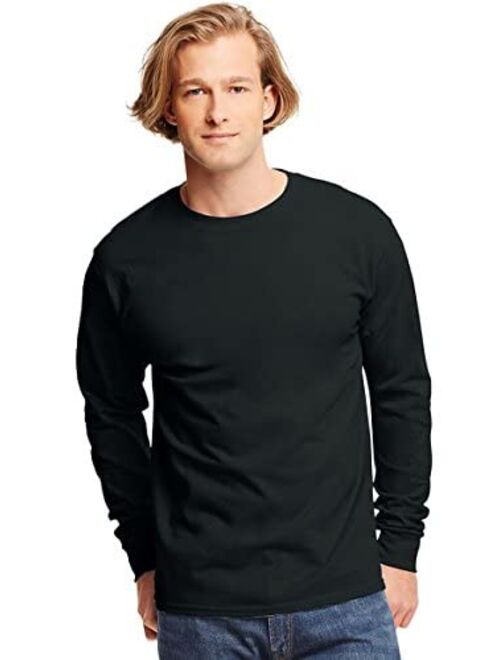 Hanes Mens Tagless 100% Cotton Long Sleeve T-Shirt