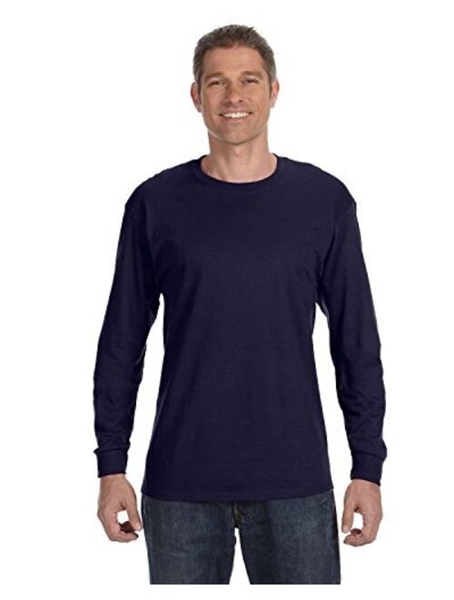 Hanes Mens Tagless 100% Cotton Long Sleeve T-Shirt