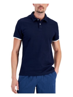 Men's Regular-Fit Tipped Polo Shirt, Created for Macy's