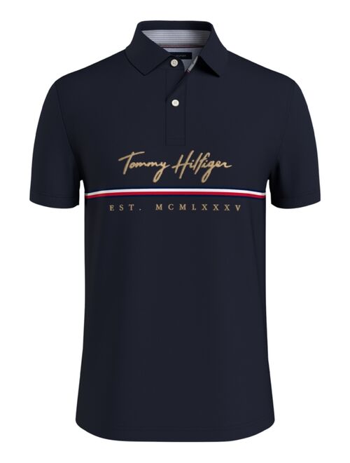 Tommy Hilfiger Men's Badlwin TH Flex Custom Fit Polo Shirt