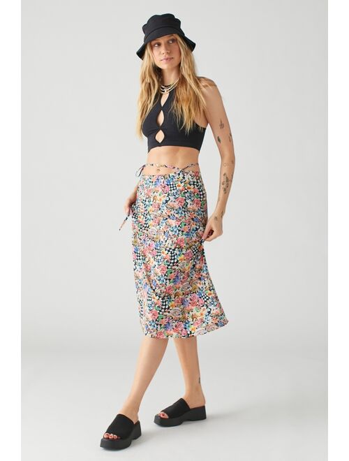 For Love & Lemons Deidre Printed Midi Skirt