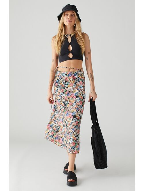 For Love & Lemons Deidre Printed Midi Skirt