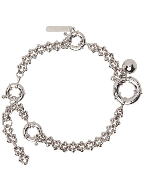 JUSTINE CLENQUET Silver Clara Anklet