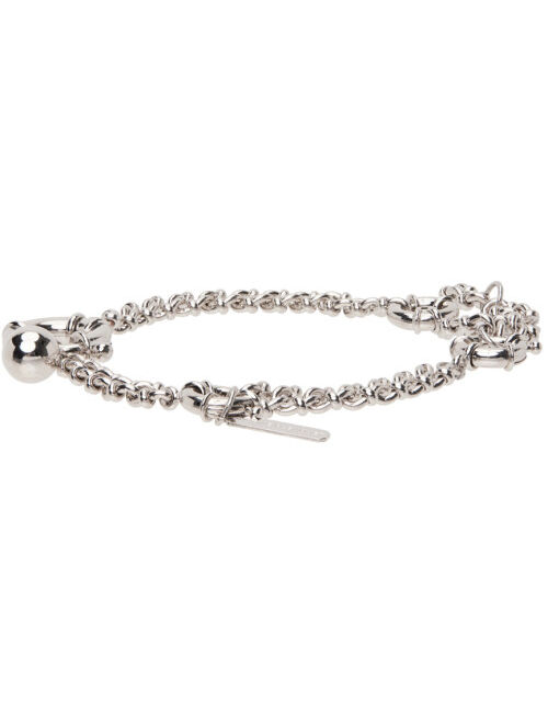 JUSTINE CLENQUET Silver Clara Anklet