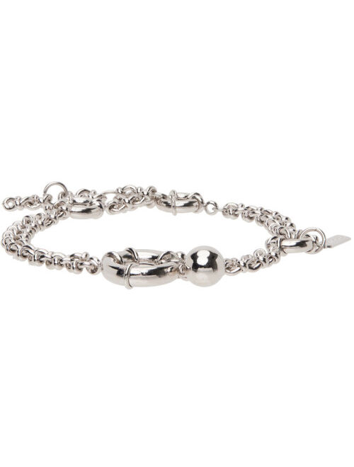 JUSTINE CLENQUET Silver Clara Anklet