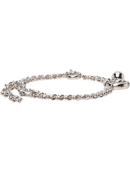 JUSTINE CLENQUET Silver Clara Anklet