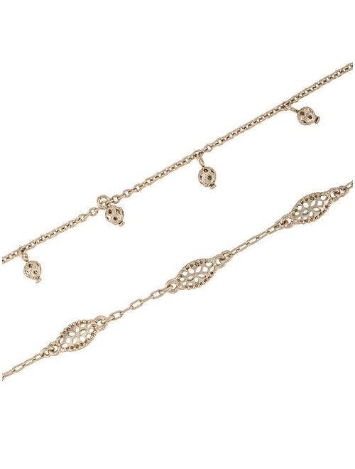 Marchesa Notte set of chain anklets