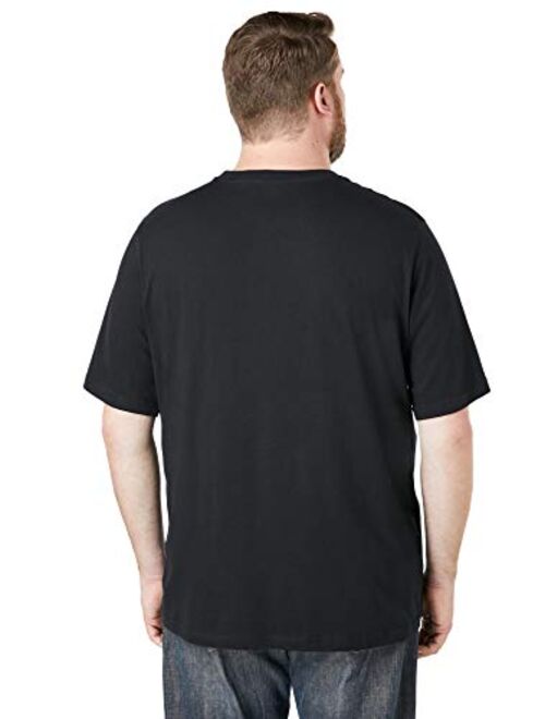 KingSize Men's Big & Tall Shrink-Less Lightweight Pocket Crewneck T-Shirt