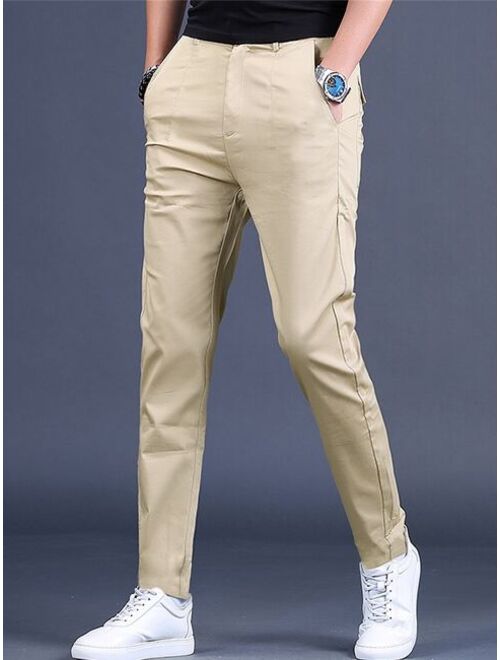 Shein Men Slant Pocket Tapered Pants