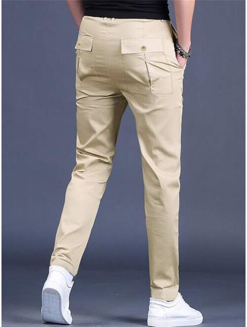 Shein Men Slant Pocket Tapered Pants