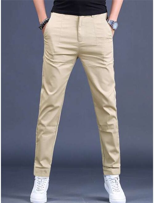 Shein Men Slant Pocket Tapered Pants