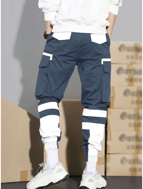 Shein Men Two Tone Cargo Pants