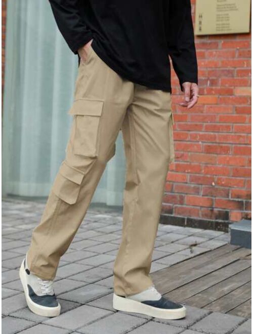 Shein Men Flap Pocket Side Cargo Pants