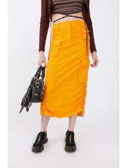 Romi Nylon Cargo Midi Skirt