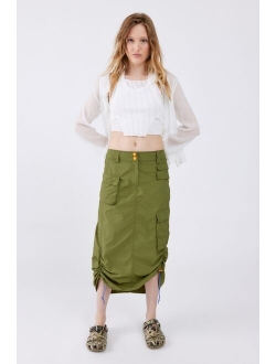 Romi Nylon Cargo Midi Skirt