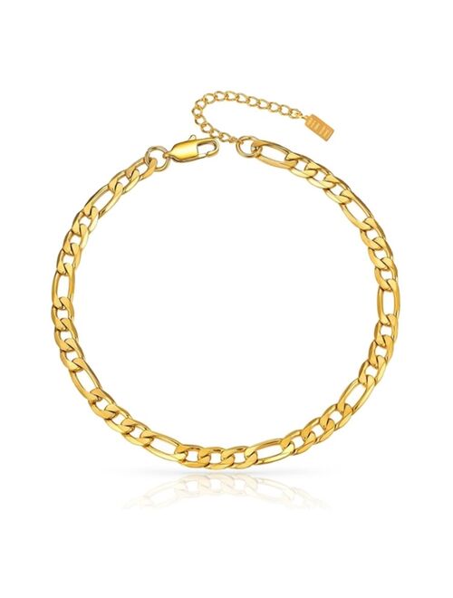 BEN ONI Classic Anti-Tarnish Figaro Chain Anklet