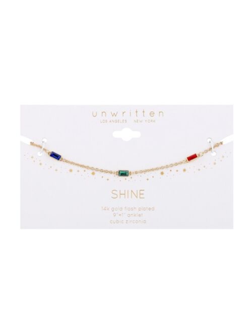 UNWRITTEN Women's Rainbow Color Anklet