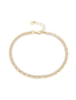 UNWRITTEN Women's Link Chain Double Strand Anklet