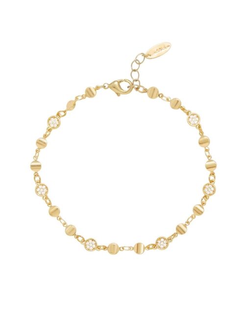 ETTIKA Simplicity Cubic Zirconia Chain Anklet