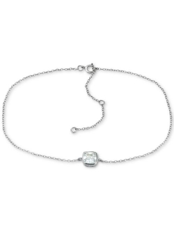 GIANI BERNINI Cubic Zirconia Bezel Ankle Bracelet, Created for Macy's