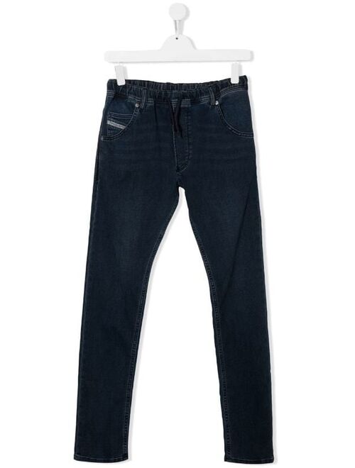 Diesel Kids TEEN drawstring skinny jeans