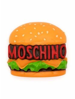 logo burger brooch