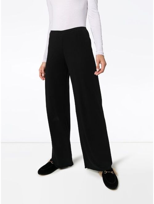 Buy Skin Double layer wide leg trousers online | Topofstyle