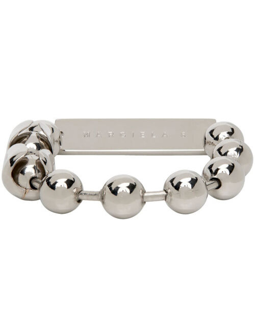 MM6 MAISON MARGIELA Silver Metal Bead Bracelet