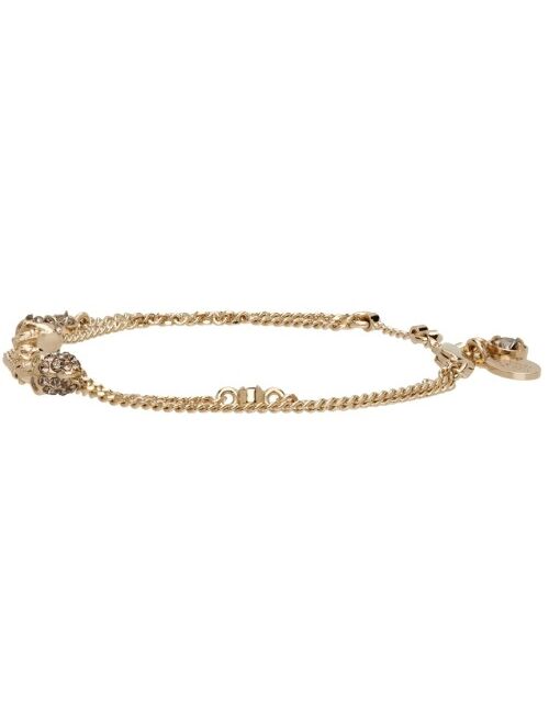 ALEXANDER MCQUEEN Gold Skull Bracelet