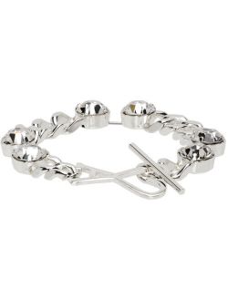 AMI ALEXANDRE MATTIUSSI Silver ADC Chain Strass Bracelet