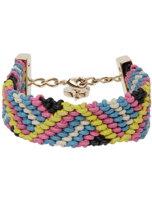 Chloe CHLOÉ Multicolor Leather Kyn Bracelet