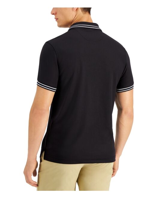 Club Room Men's Performance Stripe Polo, Created for Macy's