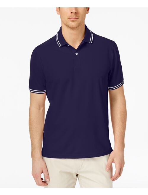 Club Room Men's Performance Stripe Polo, Created for Macy's