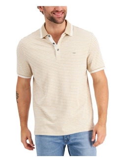 Men's Greenwich Modern-Fit Stripe Polo Shirt, Created for Macy's