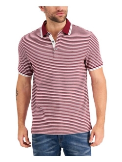 Men's Greenwich Modern-Fit Stripe Polo Shirt, Created for Macy's