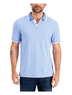 Men's Greenwich Modern-Fit Stripe Polo Shirt, Created for Macy's