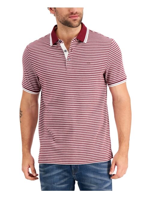 Michael Kors Men's Greenwich Modern-Fit Stripe Polo Shirt, Created for Macy's