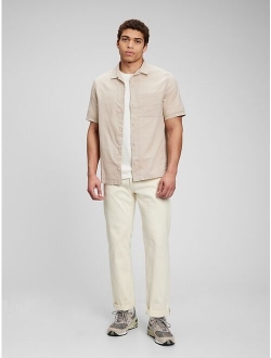 Linen-Cotton Vacay Shirt