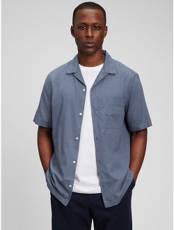 Linen-Cotton Vacay Shirt