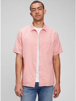 Linen-Cotton Vacay Shirt